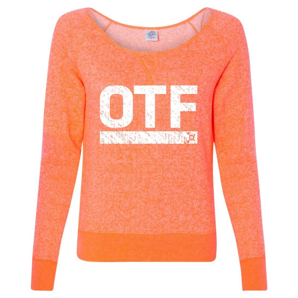 OrangeTheory Wide Neck Sweater Fleece Small